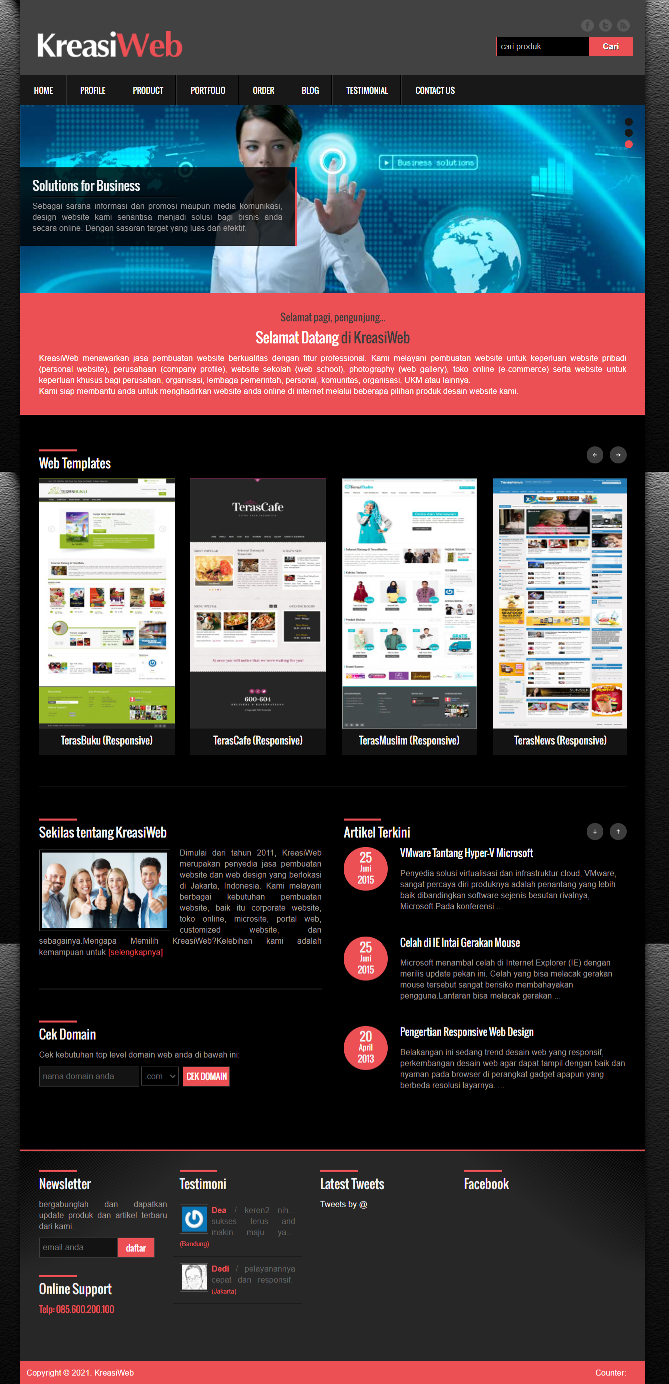 Kreasi Web Template (Full Source Code)