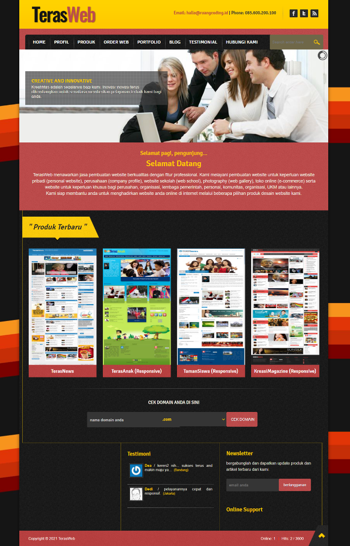 Teras Web Template (Full Source Code)